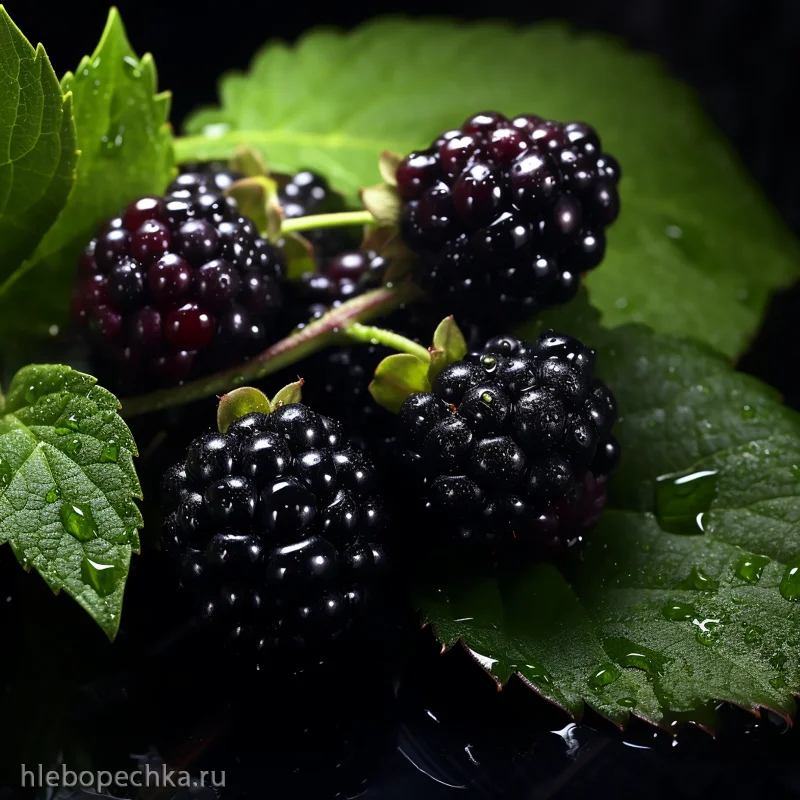 Cбор и приготовление вкусной ежевики