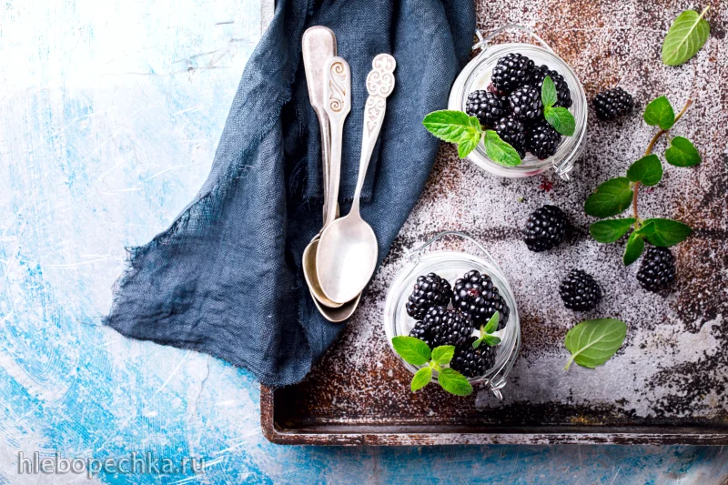 Cбор и приготовление вкусной ежевики