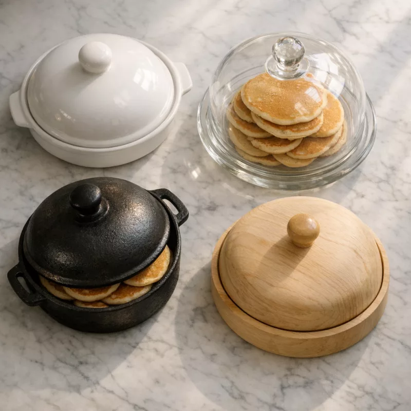 Блюдо с крышкой для блинов — посуда, которая решает больше задач, чем кажется