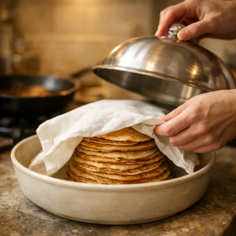 Блюдо с крышкой для блинов — посуда, которая решает больше задач, чем кажется