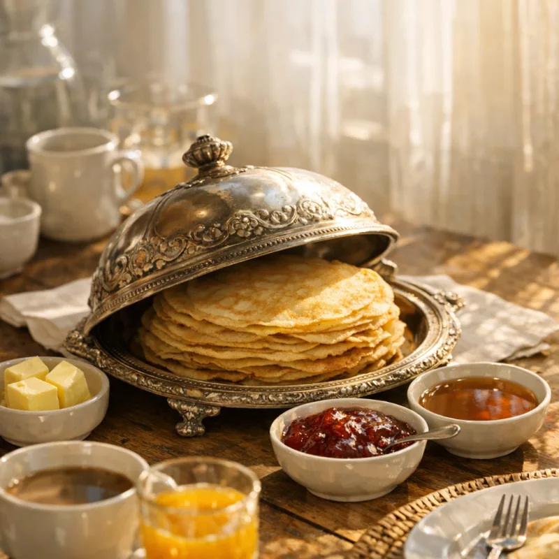 Блюдо с крышкой для блинов — посуда, которая решает больше задач, чем кажется