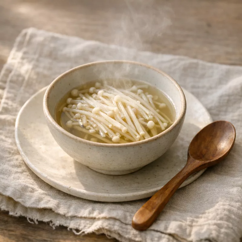 Грибы эноки — белые иглы из темноты