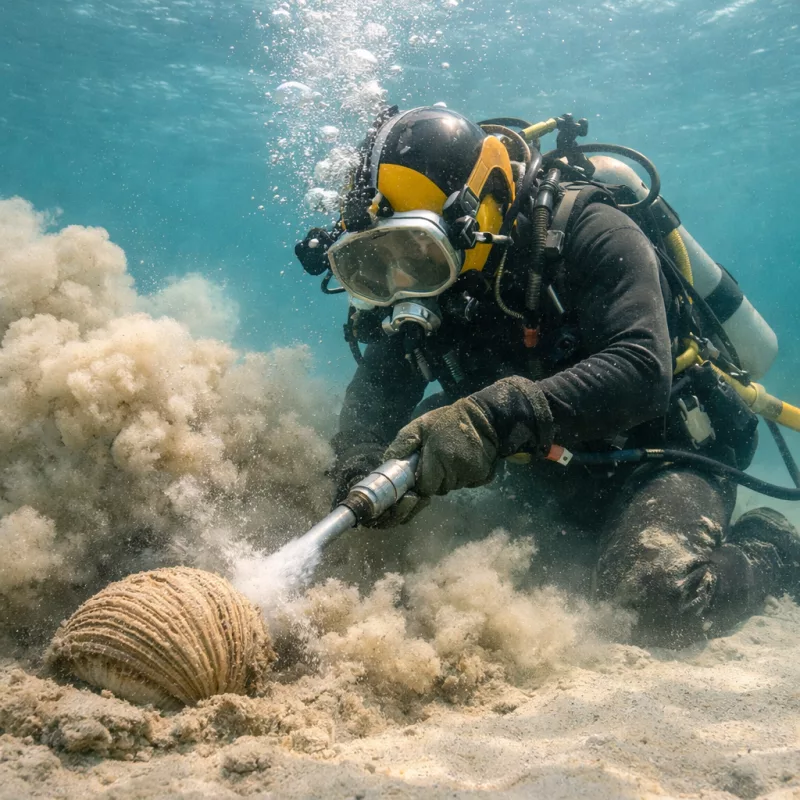 Гуидак — моллюск-долгожитель с самым длинным сифоном на планете