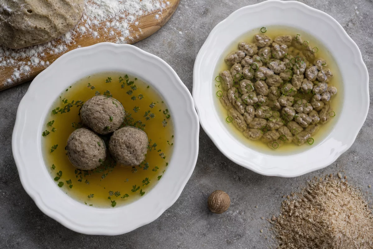 Густой печёночный суп-пюре по швейцарским мотивам (Kalbslebersuppe)