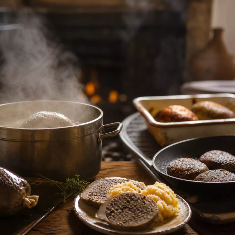Хаггис (шотландский мясной пудинг)