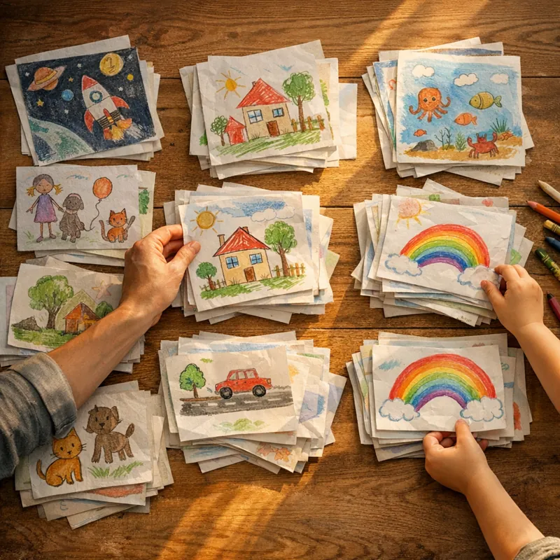 Как сохранить детские рисунки и билеты без хаоса на полках