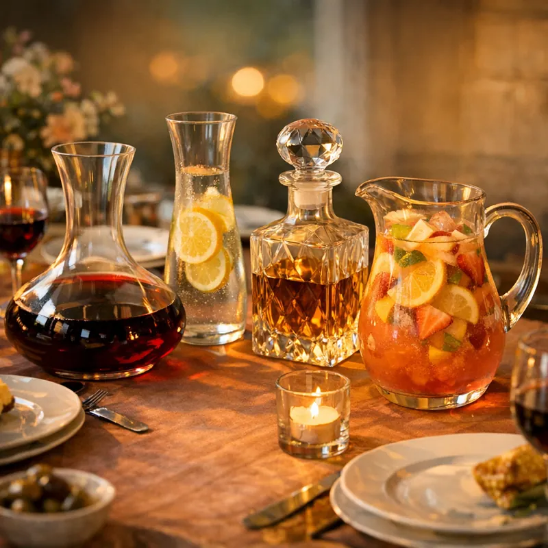 Как выбрать графин: от материала до формы для каждого напитка