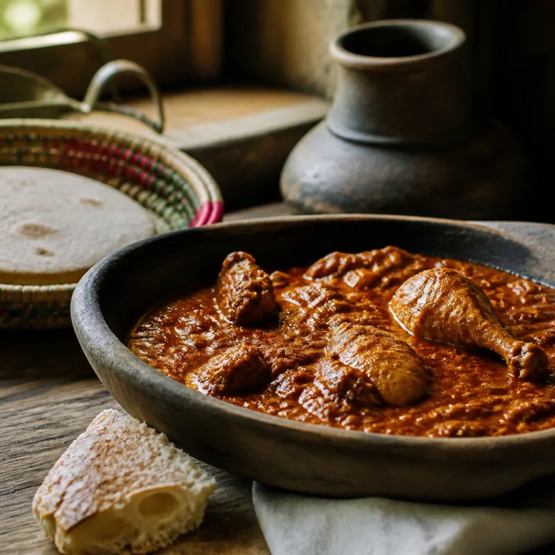 Доро ват (эфиопское куриное рагу)