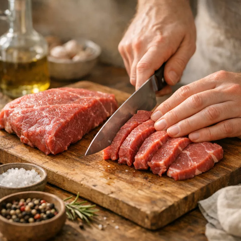 Лангет как тонкий мясной язычок для быстрой жарки