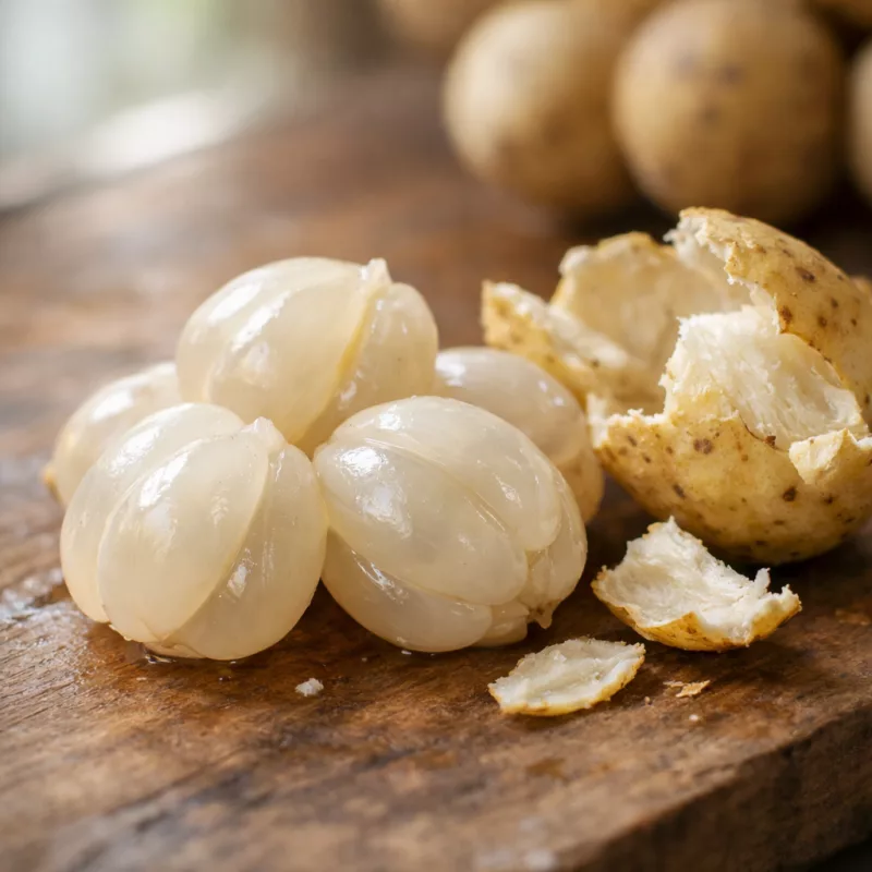 Лонгконг — тропический фрукт из Таиланда, который часто путают с лангсатом