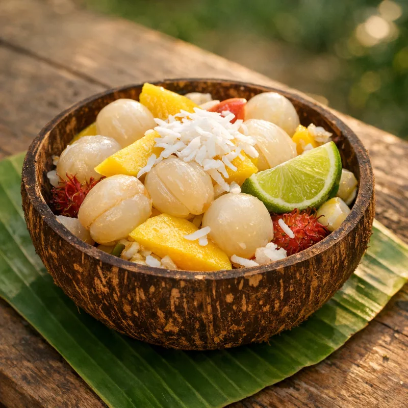 Лонгконг — тропический фрукт из Таиланда, который часто путают с лангсатом