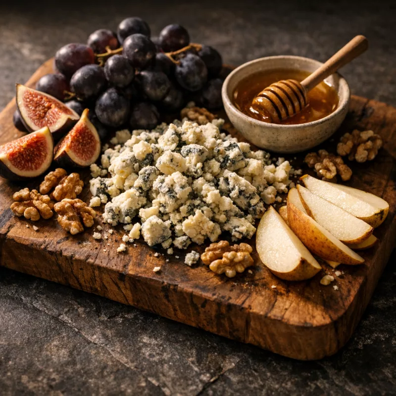 Мир сыра с голубыми и зелёными прожилками