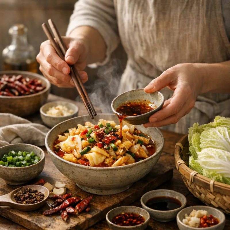 Суань Ла Бай Цай (酸辣白菜)