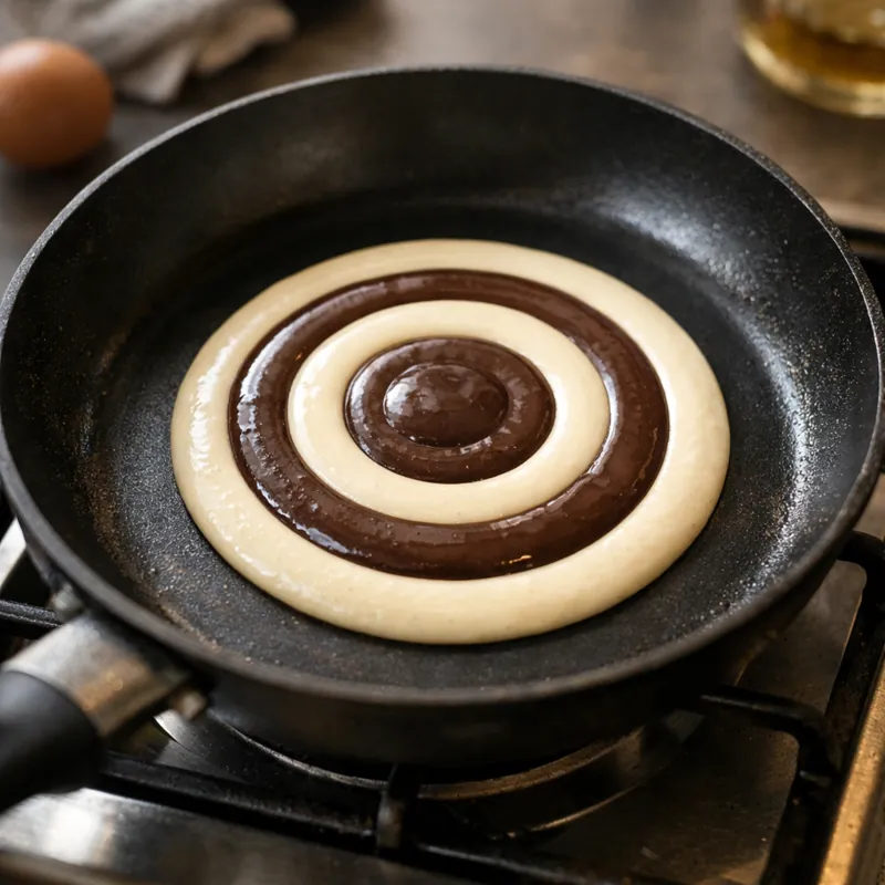 Полосатые блины "Зебра" с эффектным рисунком