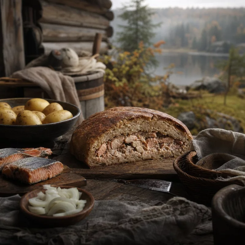 Калакукко (kalakukko): ржаная буханка с рыбной начинкой