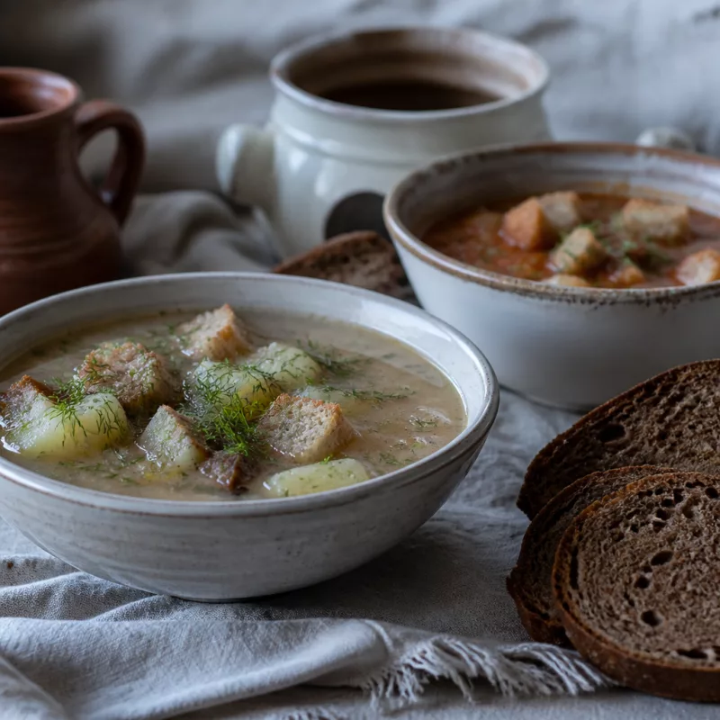 Ржаной хлебный суп