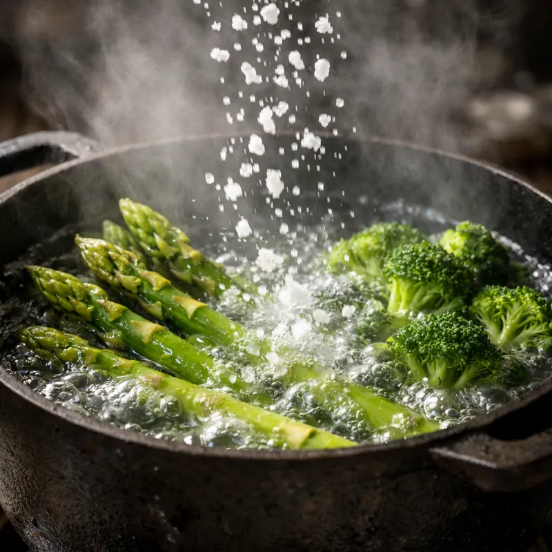 Что происходит с мясом, рыбой, овощами и тестом, когда мы их солим