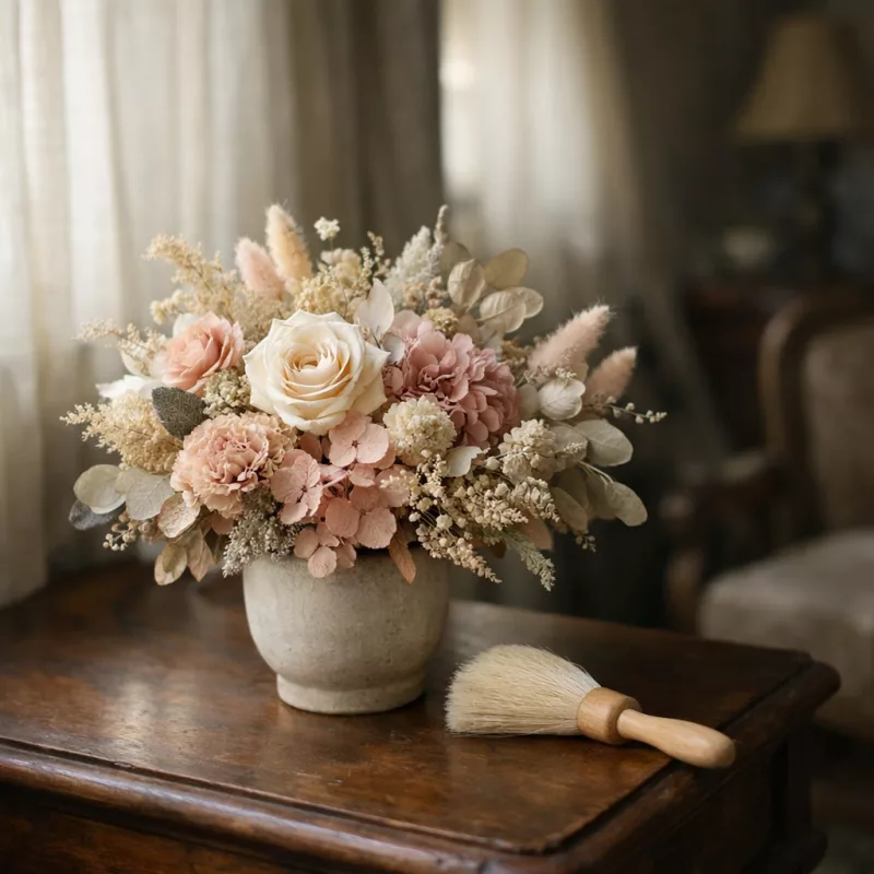 Стабилизированные и искусственные цветы в доме