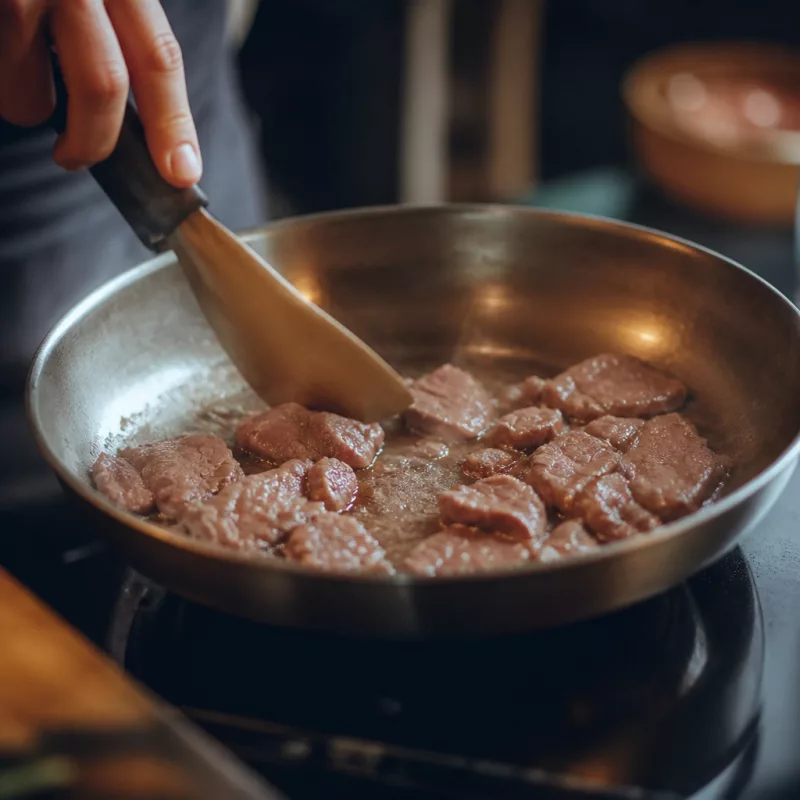 Эмянсе (тонкие мясные ломтики в соусе)