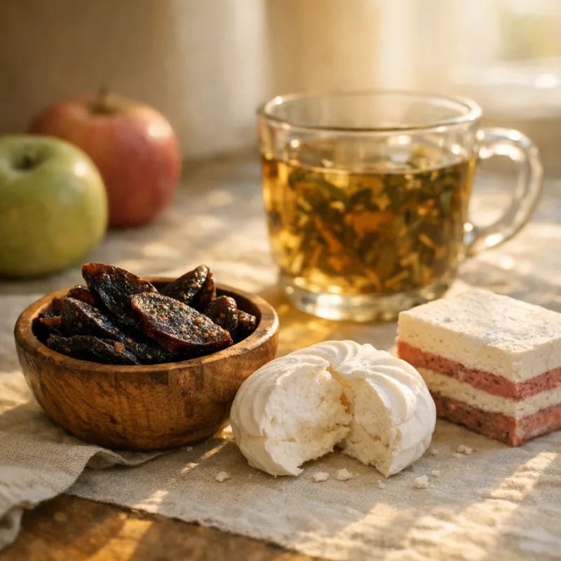 Три русские сладости из яблок — чем отличаются пастила, зефир и смоква