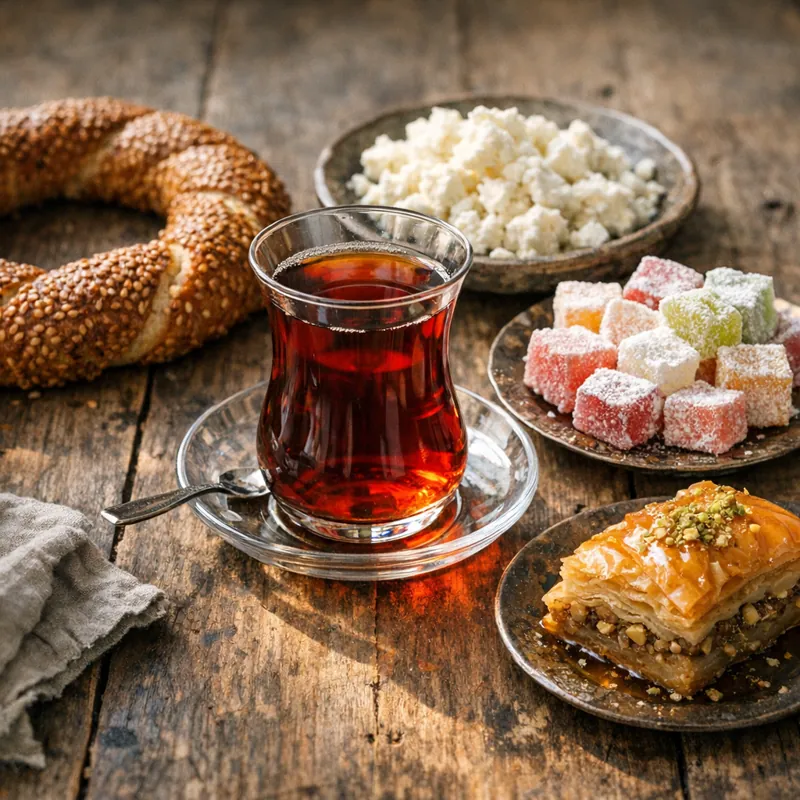 Турецкий чай: от кофейных дворцов Османской империи до стеклянных тюльпанов 