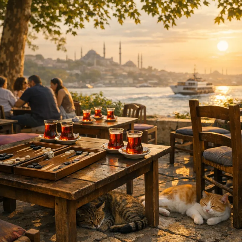 Турецкий чай: от кофейных дворцов Османской империи до стеклянных тюльпанов 