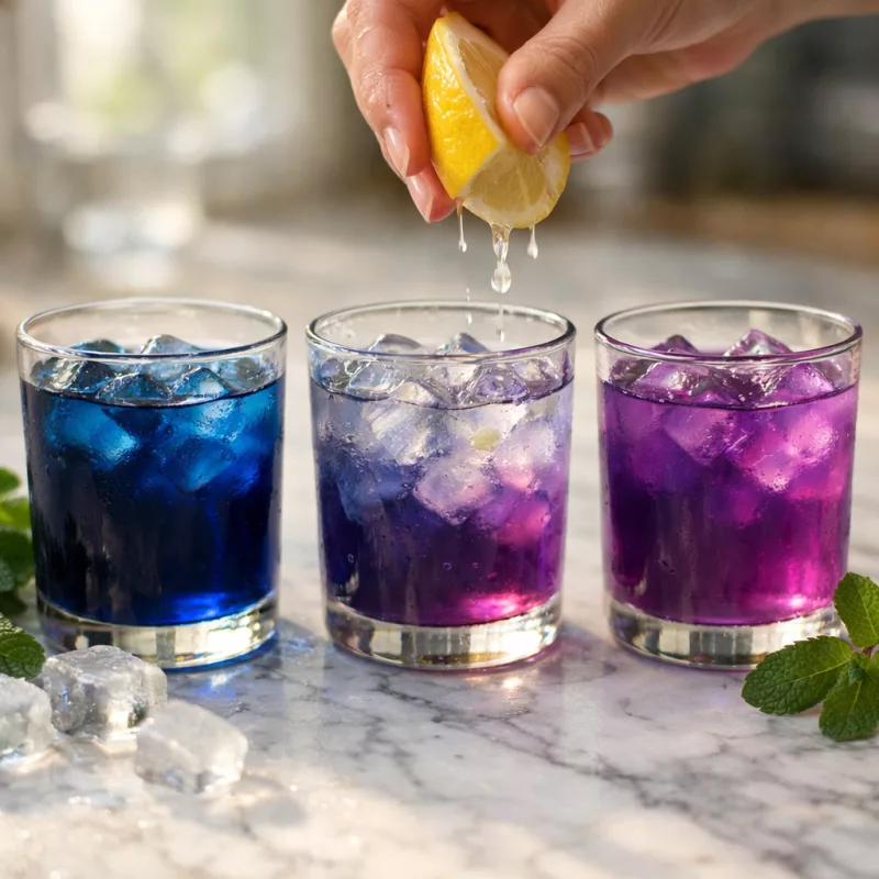 Тайский анчан - удивительный напиток из синих цветков