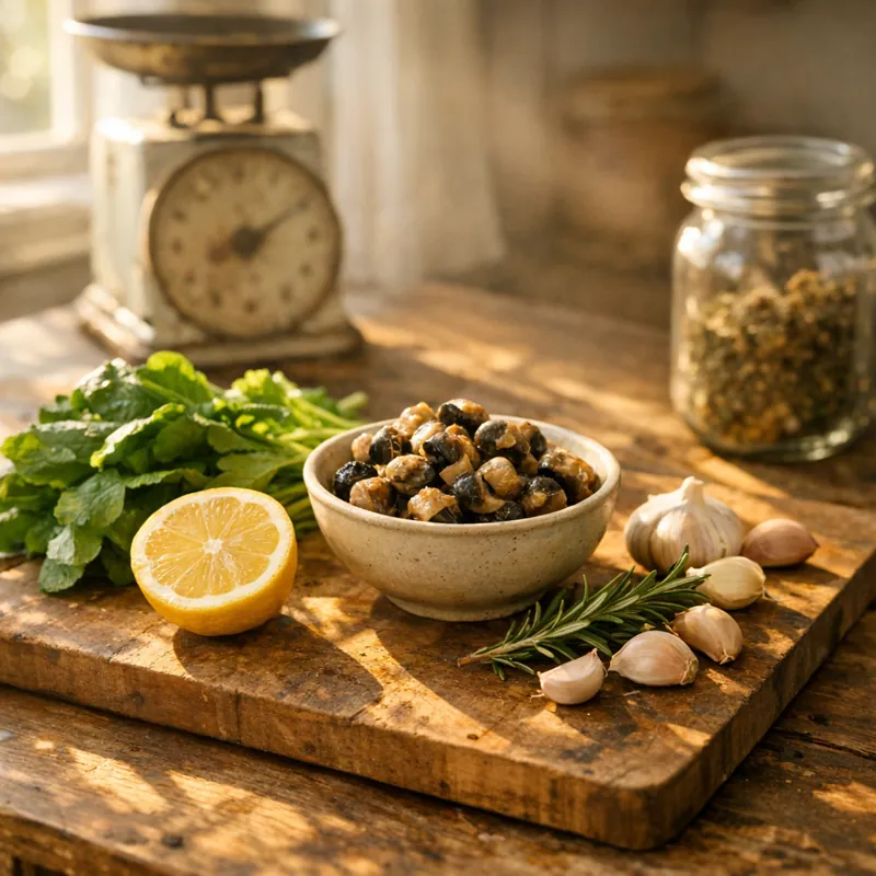 Улитки: от выбора до подачи на стол