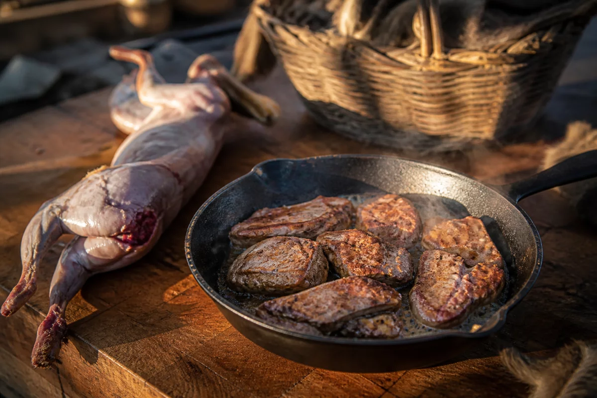 Заячье мясо на сковороде без жёсткости и запаха