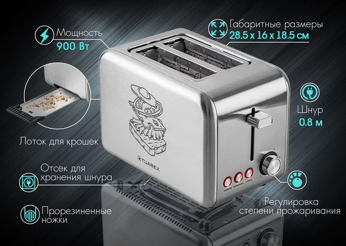 Тостер электрический Tuarex TK-6001