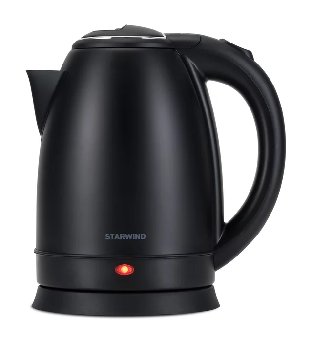 Чайник электрический Starwind SKS2051 1.8л. 1800Вт черный корпус, металл/пластик