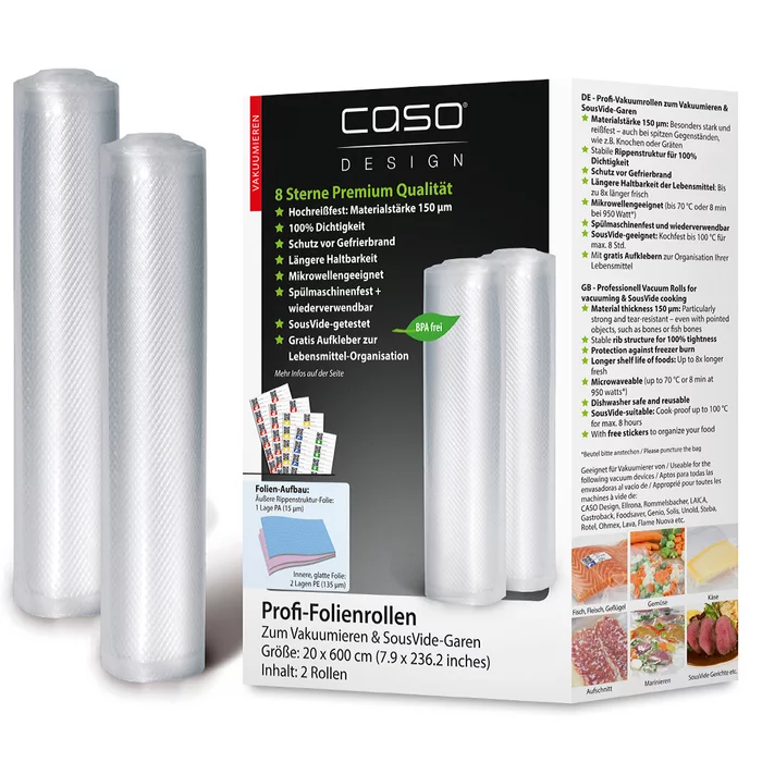 Рулоны вакуумные CASO VC 20×600