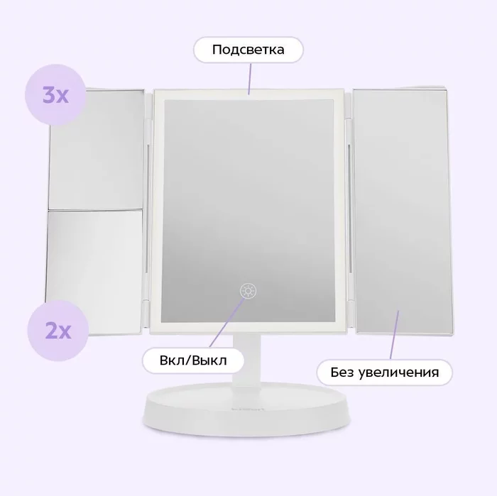 Косметическое зеркало Kitfort KT-4169