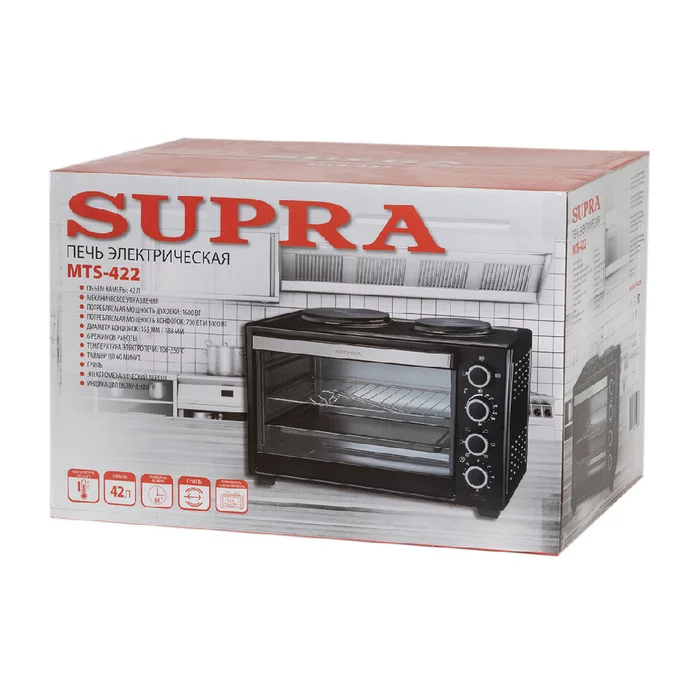 Электропечь с грилем Supra MTS-422