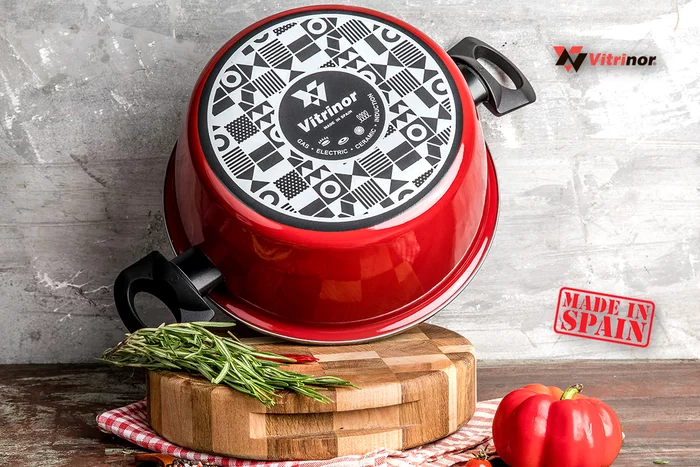 Кастрюля низкая Vitrinor V Poivre Rouge 24