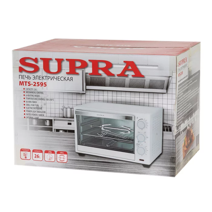 Электропечь с грилем Supra MTS-2595