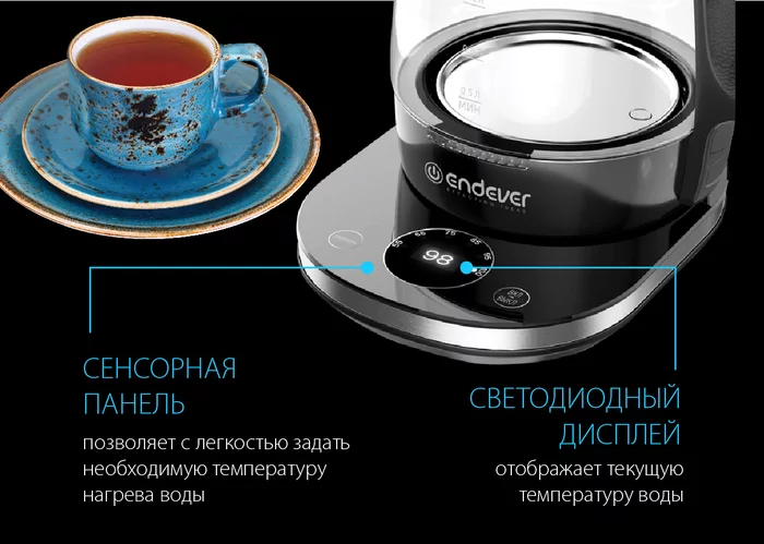 Электрический чайник Endever SkyLine KR-334G