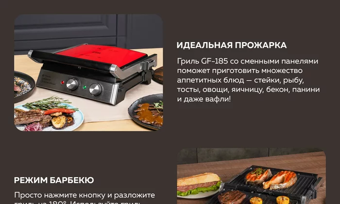 Электрический гриль Gfgril GF-185