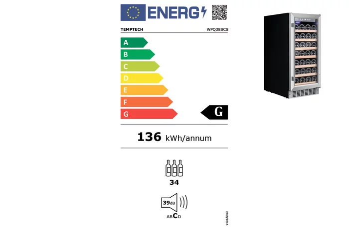 Винный шкаф Temptech WPQ38SCS