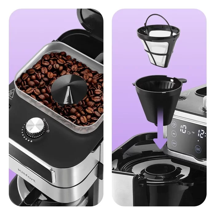 Кофемашина Kitfort КТ-7522