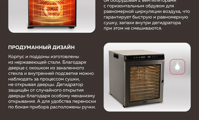 Электрическая сушилка для овощей и фруктов Gfgril GFD-012