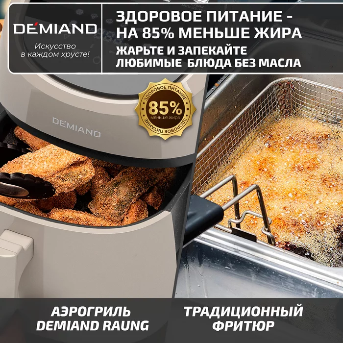 Аэрогриль Demiand RAUNG 5 в 1 (светлый)