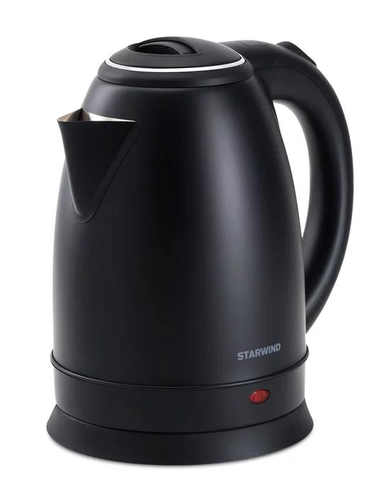 Чайник электрический Starwind SKS2051 1.8л. 1800Вт черный корпус, металл/пластик