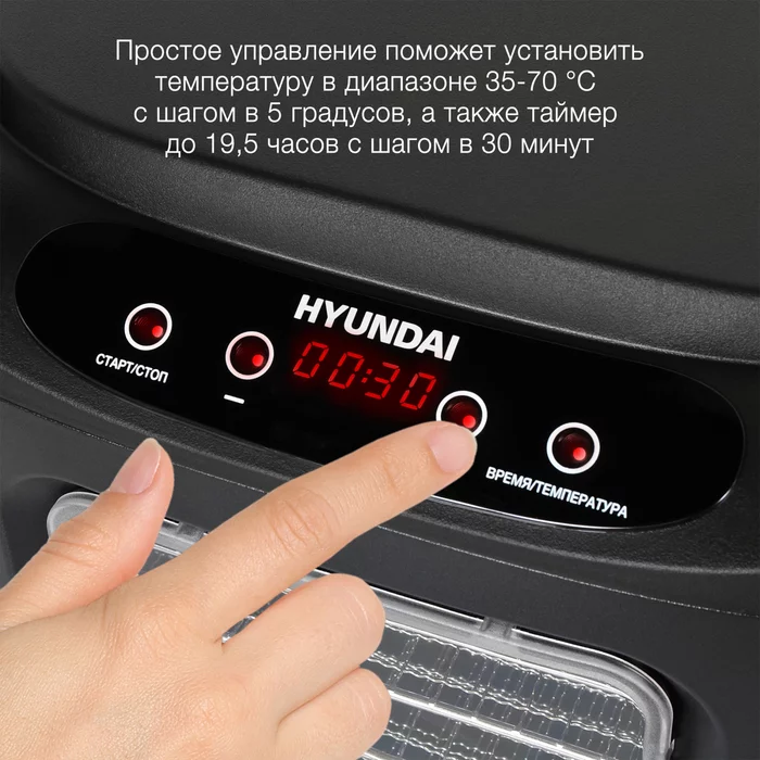 Сушка для фруктов и овощей Hyundai HYFD-S1202