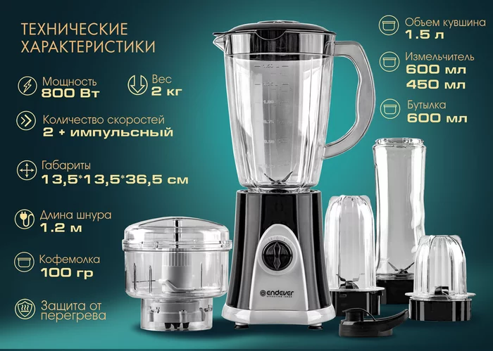 Блендер настольный Endever Sigma-203