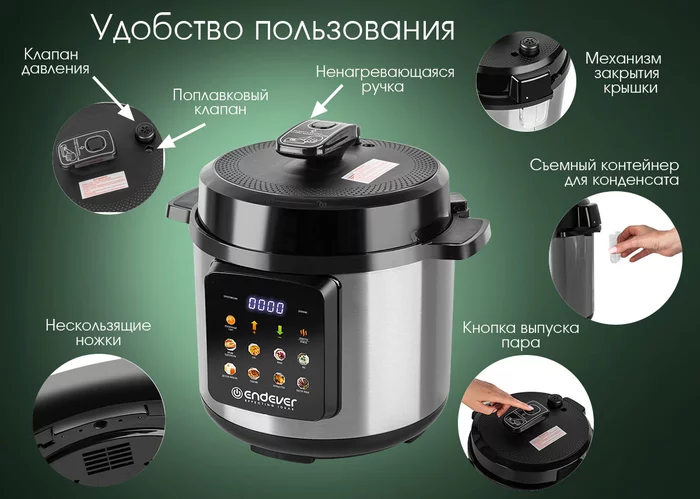 Скороварка-мультиварка электрическая Endever VITA-133