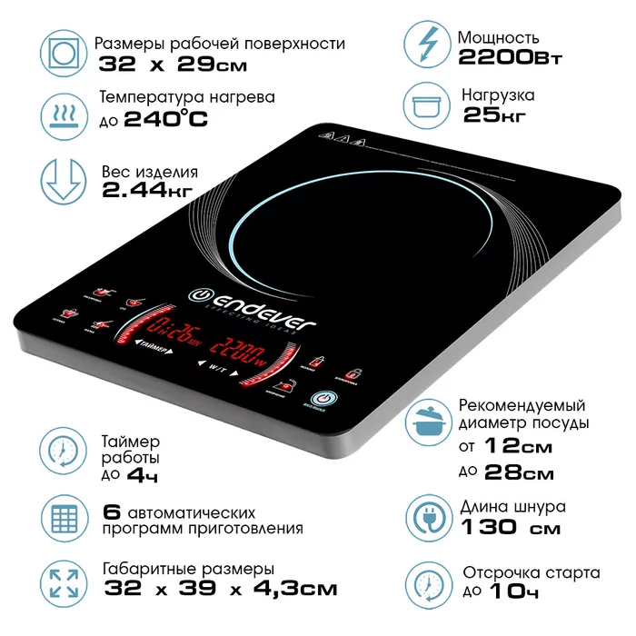 Индукционная плита Endever Skyline IP-59