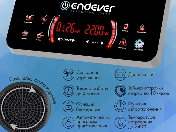 Индукционная плита Endever Skyline IP-59