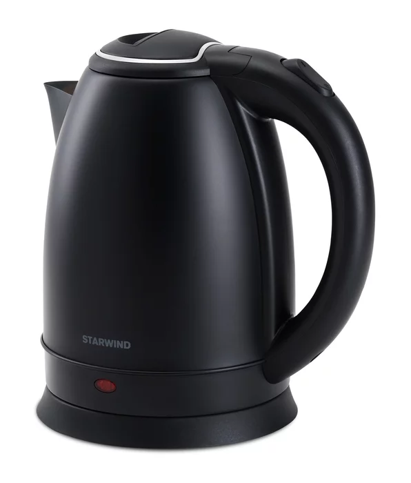 Чайник электрический Starwind SKS2051 1.8л. 1800Вт черный корпус, металл/пластик