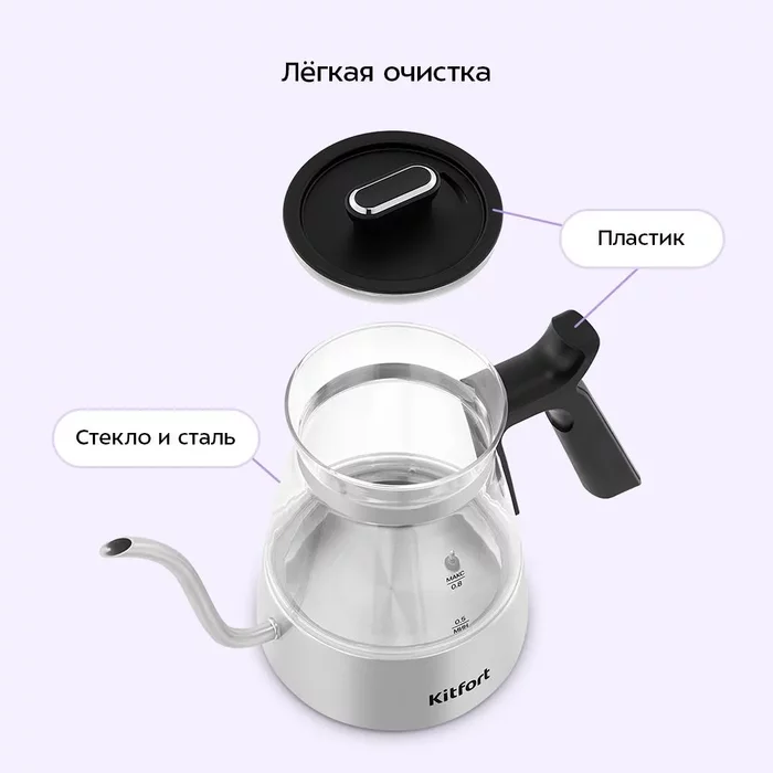 Чайник для варки кофе Kitfort KT-8707